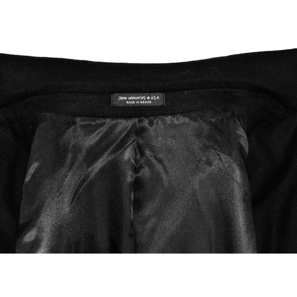 C0 Auth JOHN VARVATOS Black Wool Cashmere Silk Single Button Blazer Size 44 Long - Picture 9 of 10